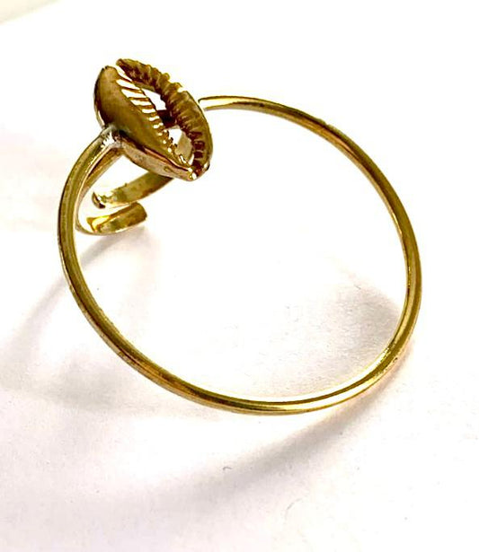 Bague golden cauri